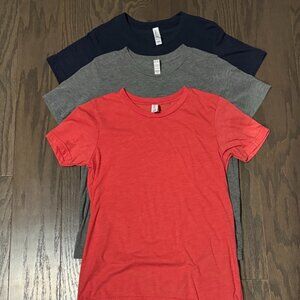 NWOT - Bella Canvas Short Sleeve 3 T-Shirt BUNDLE!!!